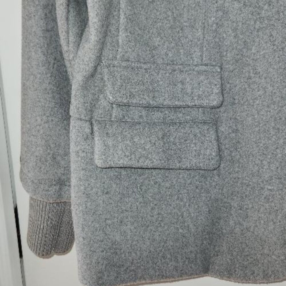 Studio Park x Amy Stran Faux Wool Knit Blazer Heather Grey X-Large - Picture 4 of 5